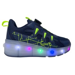 Price Shoes Tenis Patin con Luces para Niños 944MIGUELANGELBEIGE
