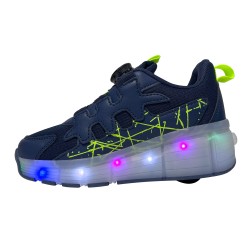 Price Shoes Tenis Patin con Luces para Niños 944MIGUELANGELBEIGE