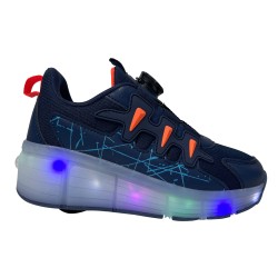 Price Shoes Tenis Patin con Luces para Niños 944MIGUELANGELNEGRO