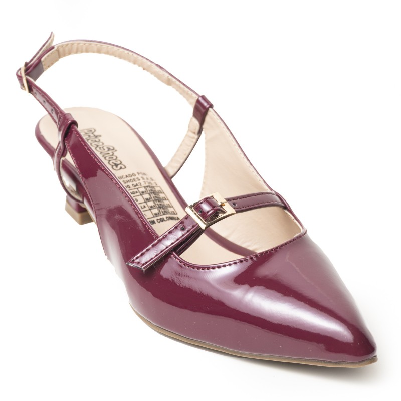 Price Shoes Tacón Bajo para Mujer 4822503VINO