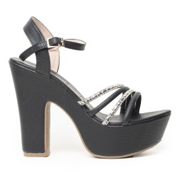 Price Shoes Tacón Moda para Mujer 382091NEGRO