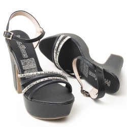 Price Shoes Tacón Moda para Mujer 382091NEGRO