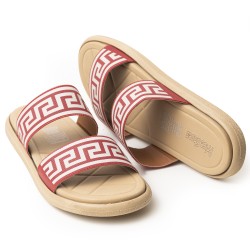 Price Shoes Sandalia Plana para Mujer 752CV005ROJO