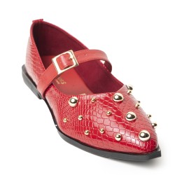 Price Shoes Baletas Moda para Mujer 602T-2439ROJO
