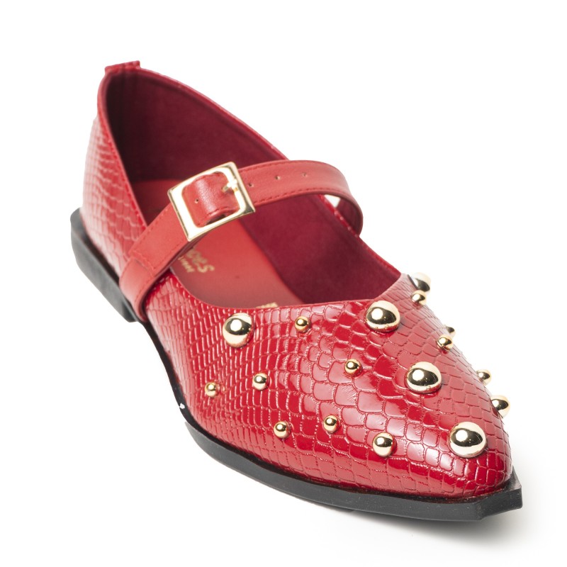 Price Shoes Baletas Moda para Mujer 602T-2439ROJO