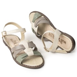 Sky Walk Sandalia Casual Mujer 432961TIERRA