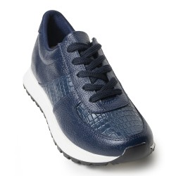 Sky Walk Tenis Moda para Mujer en Cuero 802G50AZUL