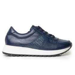 Sky Walk Tenis Moda para Mujer en Cuero 802G50AZUL