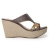 Sky Walk Plataforma en Yute Moda para Mujer en Cuero 832ALO-08COCOA