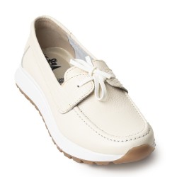 Sky Walk Mocasines para Mujer en Cuero 802G11BEIGE