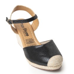 Price Shoes Plataformas  en Yute para Mujer 692A01MNEGRO