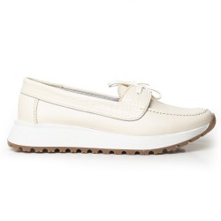 Sky Walk Mocasines para Mujer en Cuero 802G11BEIGE