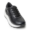 Sky Walk Tenis Moda para Mujer en Cuero 802G13NEGRO
