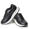 Sky Walk Tenis Moda para Mujer en Cuero 802G13NEGRO