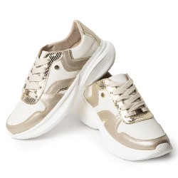 Sky Walk zapato casual en cuero para mujer 512HNC702CHAMPANA