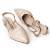 Price Shoes Zapatos  puntudo de tacón para Mujer 4822507OROROSA