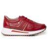 Sky Walk Tenis Moda para Mujer en Cuero 892310ROJO