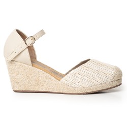 Price Shoes Plataformas  en Yute para Mujer 692A210BEIGE