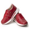 Sky Walk Tenis Moda para Mujer en Cuero 892310ROJO