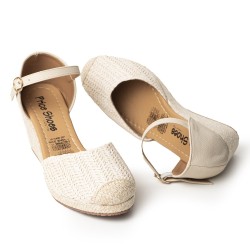 Price Shoes Plataformas  en Yute para Mujer 692A210BEIGE