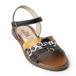 Sky Walk Sandalia Casual Mujer 432858NEGRO