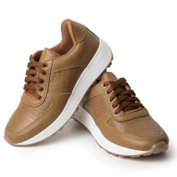 Sky Walk Tenis Moda para Mujer en Cuero 752SK01CAMEL