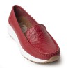 Sky Walk Mocasines para Mujer en Cuero 752SK06ROJO