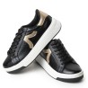 Sky Walk Tenis Moda para Mujer en Cuero 802G02NEGRO