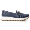 Sky Walk Mocasines Clásicos en Cuero 712052AZUL