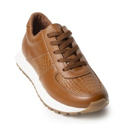 Sky Walk Tenis Moda para Mujer en Cuero 802G50MIEL