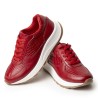 Sky Walk Tenis Moda para Mujer en Cuero 802G13ROJO
