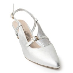 Price Shoes Zapatos  puntudo de tacón para Mujer 4822503PLATA