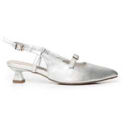 Price Shoes Zapatos  puntudo de tacón para Mujer 4822503PLATA