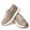 Sky Walk Tenis Moda para Mujer en Cuero 89201BOLIBEIGE