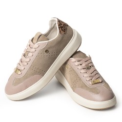 Sky Walk zapato casual en cuero para mujer 512TSKY113ROSADO