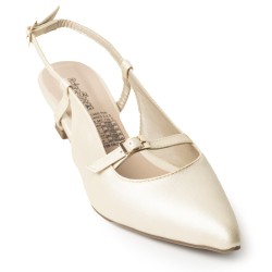 Price Shoes Zapatos  puntudo de tacón para Mujer 4822503CHAMPANA