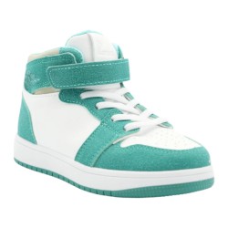 PriceShoes Tenis de moda para niño estilo bota 624AB54VERDE