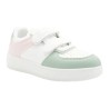 PriceShoes tenis de moda con velcro infantiles para niñas 624AB53VERDE