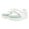 PriceShoes tenis de moda con velcro infantiles para niñas 624AB53VERDE