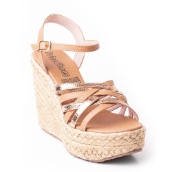 Priceshoes Plataformas en yute Para Mujer 382011AMARETTO