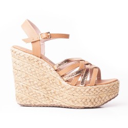 Priceshoes Plataformas en yute Para Mujer 382011AMARETTO