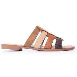 Priceshoes Sandalia Plana para dama 692V233TIERRA