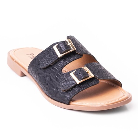 Priceshoes Sandalias Planas para mujer 692V212NEGRO