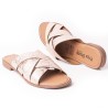 Priceshoes Sandalia Plana para dama 692V223OROROSA