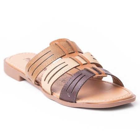 Priceshoes Sandalias Planas para mujer 692V218TIERRA