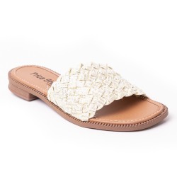 Price Shoes Sandalia Plana Mujer 692T102CHAMPANA