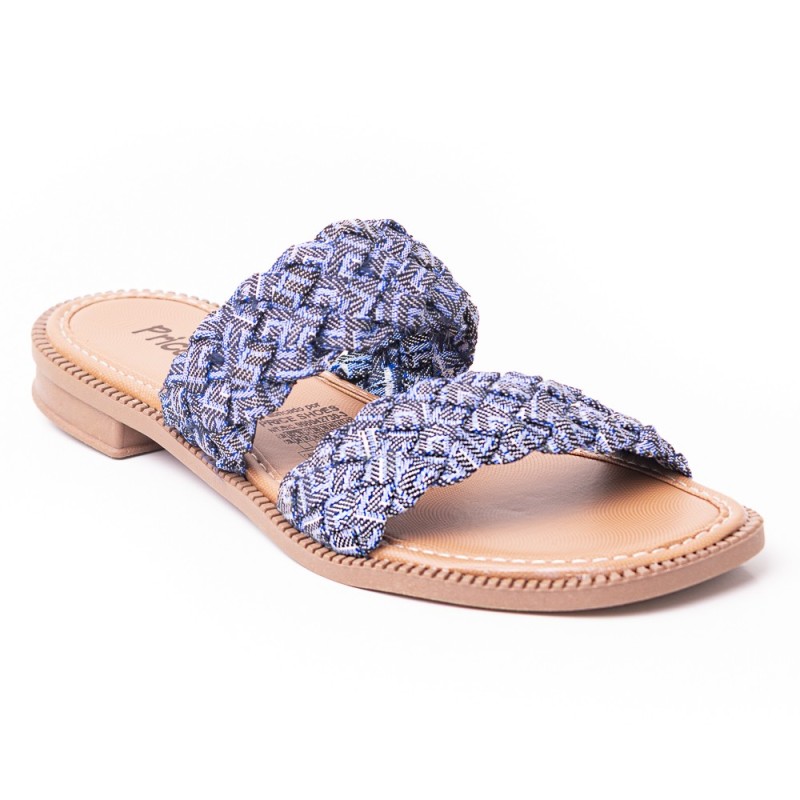 Price Shoes Sandalia Plana Mujer 692T101AZUL