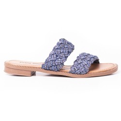 Price Shoes Sandalia Plana Mujer 692T101AZUL