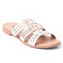 Priceshoes Sandalias Planas para mujer 692V218OROROSA