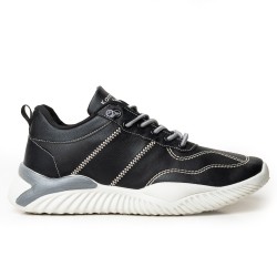 Price Shoes Tenis Moda Hombre 663123CV0912-01NEGRO